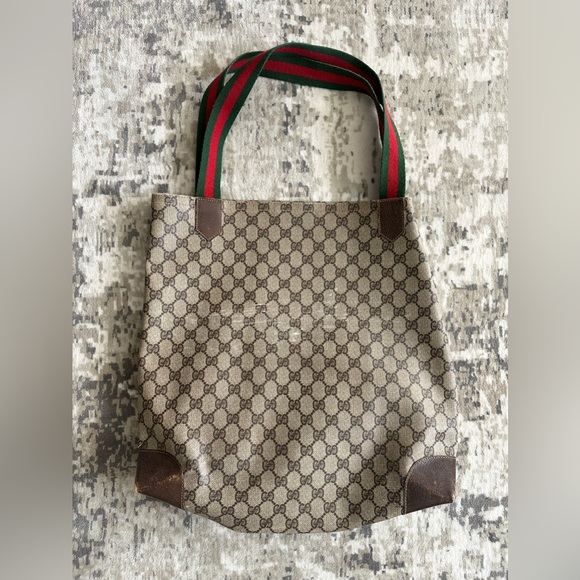 Gucci Vintage Monogram GG Sherry Line Tote Bag - Picture 1 of 11